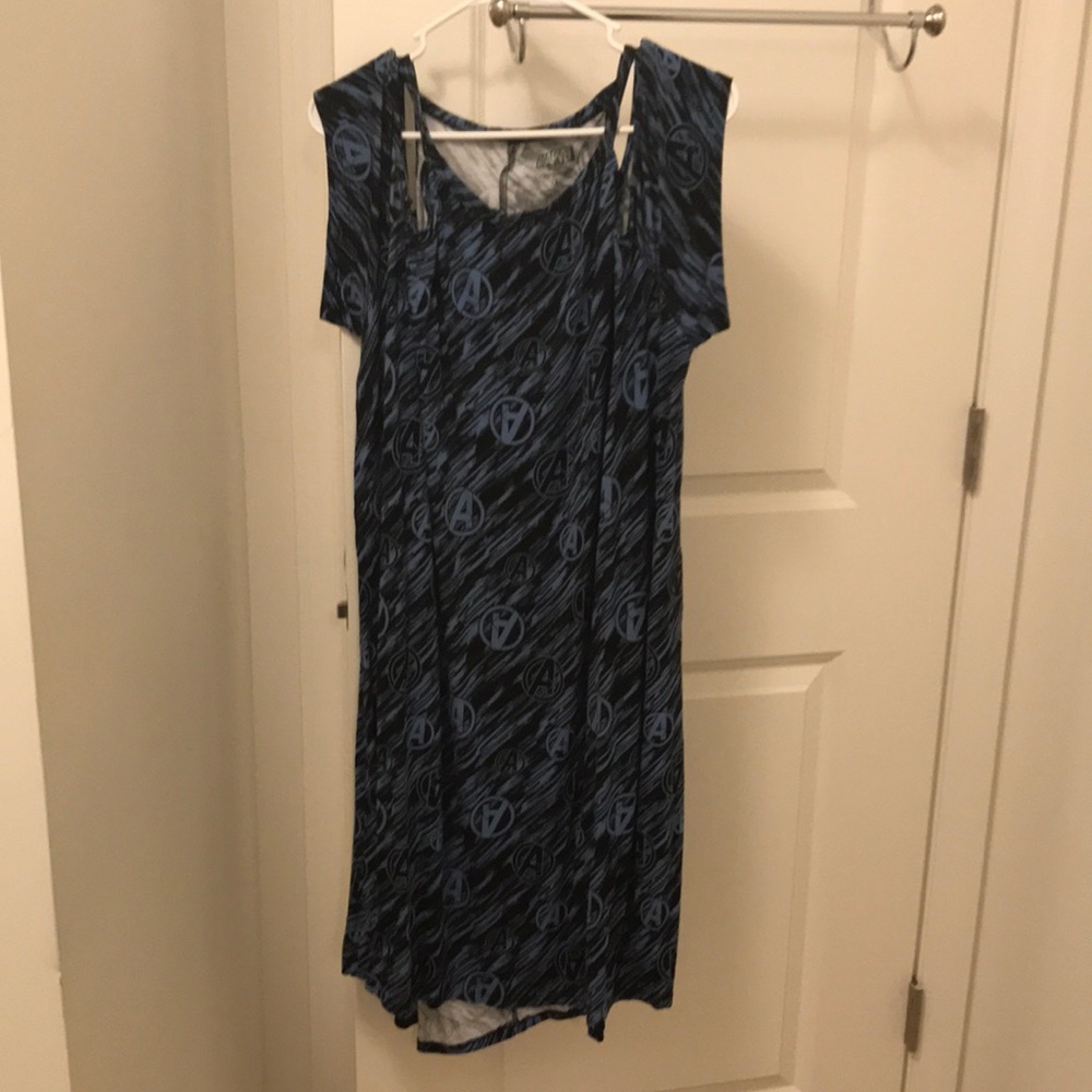 Avengers cold shoulder dress